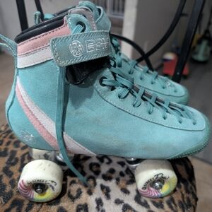 Bont Teal and Pink Roller Skates